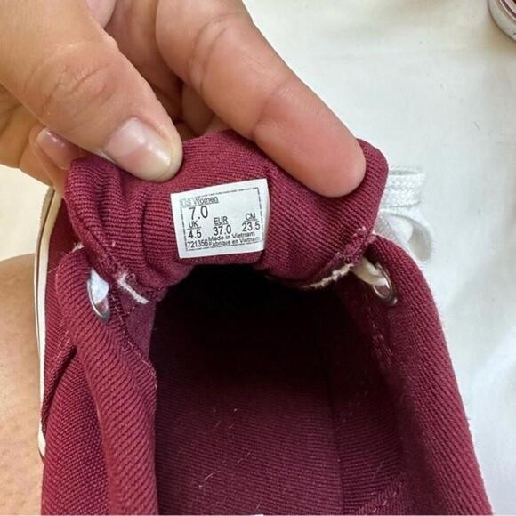 Vans Authentic low top Maroon shoes - Picture 4 of 4